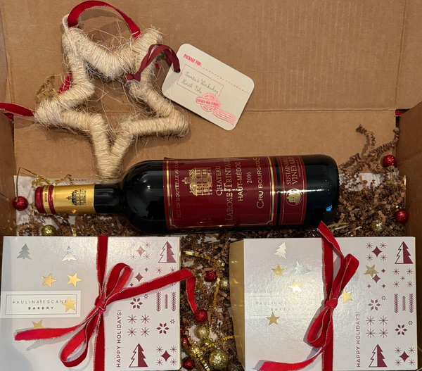 Gourmet Box — Assorted Cookies + Granola + Wine